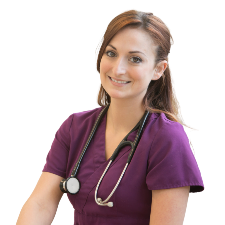Pediatric Advanced Life Support 18 redhair nurse photo cutout